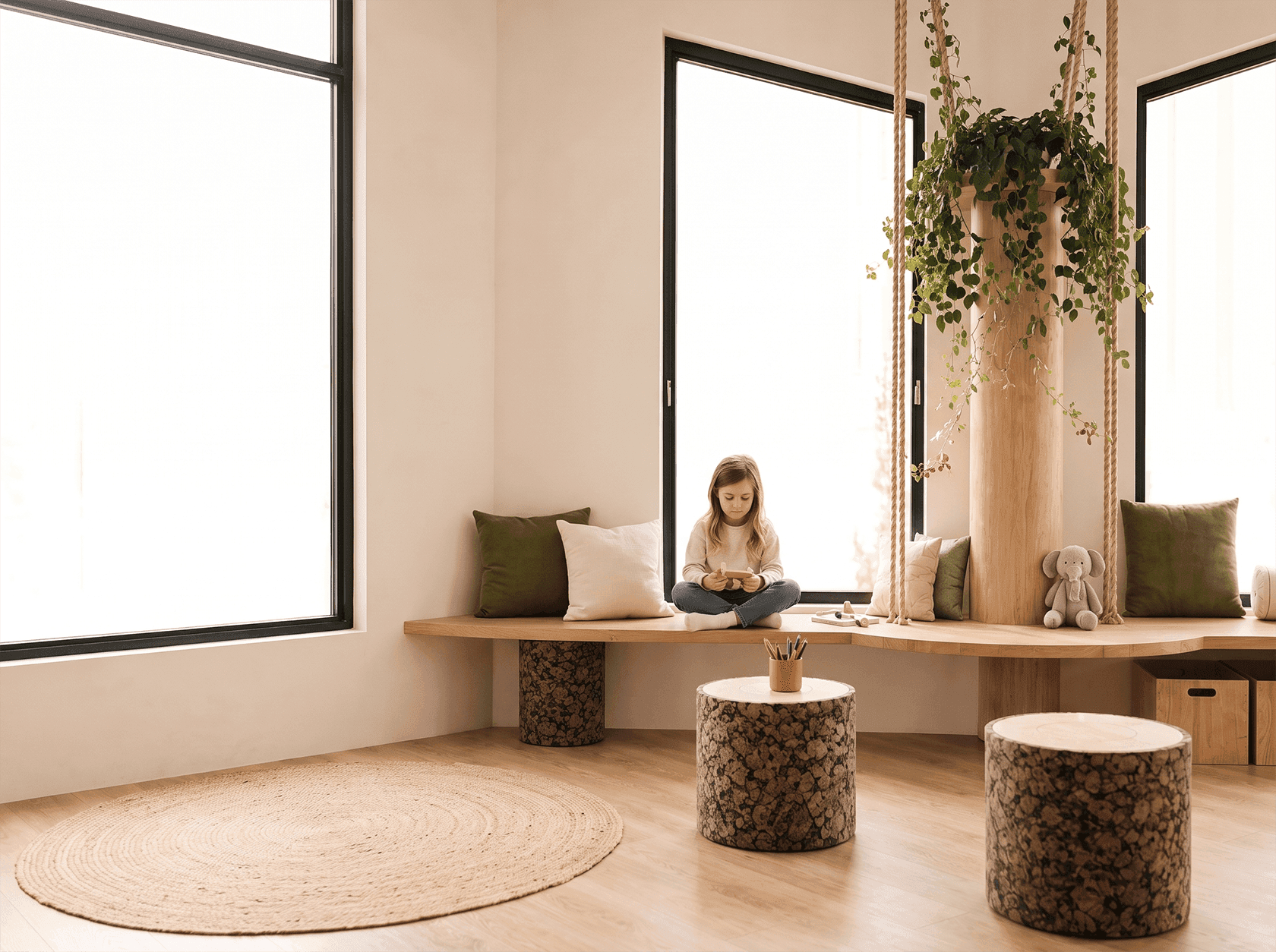 Kind in der Lounge bei kidsReinisch